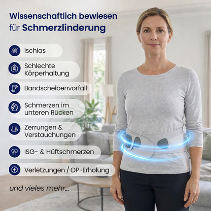 LeVoriaa Rückenstützgürtel mit Massage & Rotlicht
