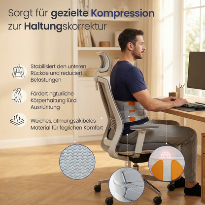 LeVoriaa Rückenstützgürtel mit Massage & Rotlicht